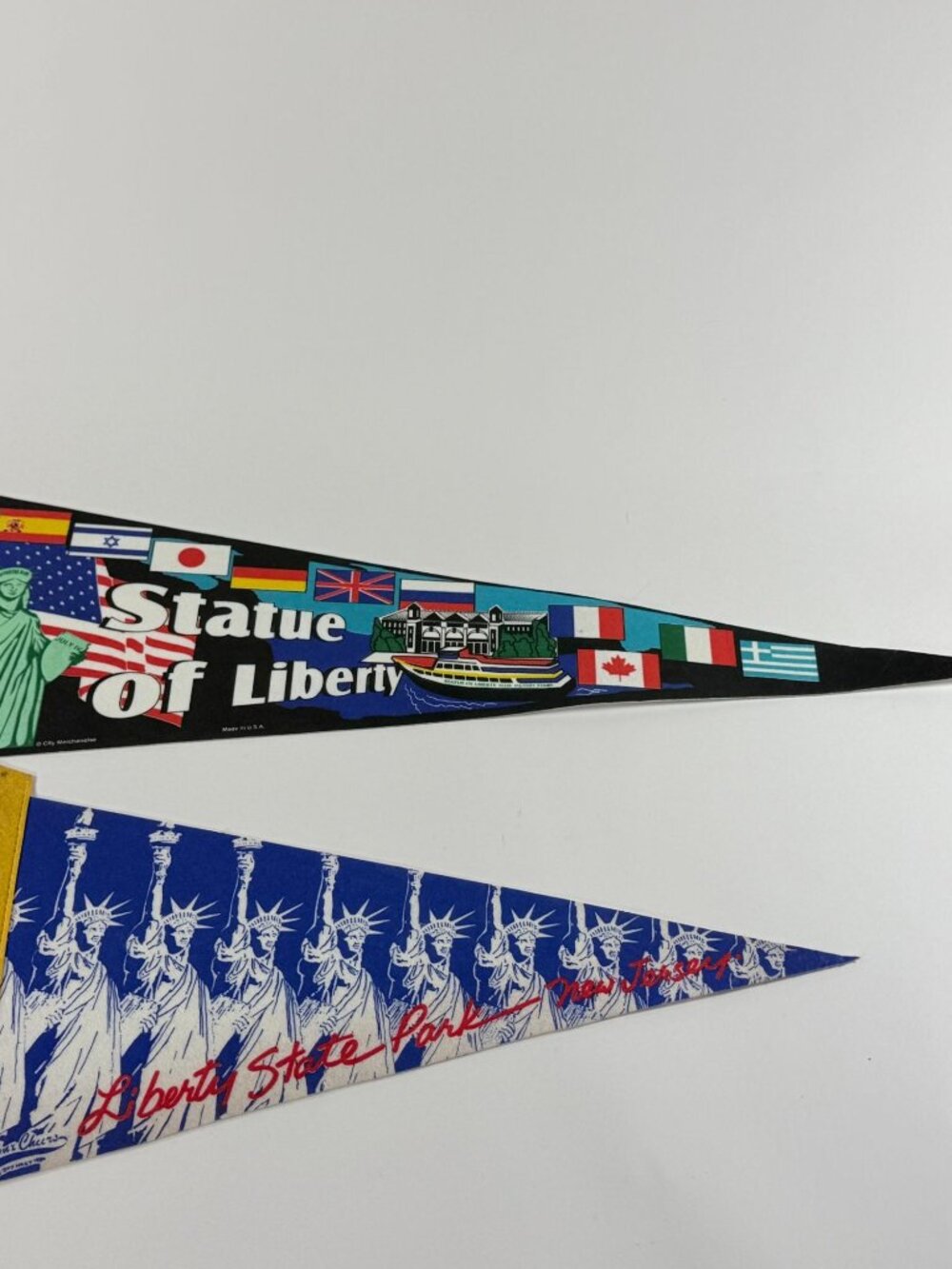 Statue Of Liberty & Liberty State Park Pennant Felt Multicolor City Merchandise